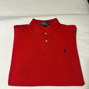 Rich red polo Ralph large medium size.